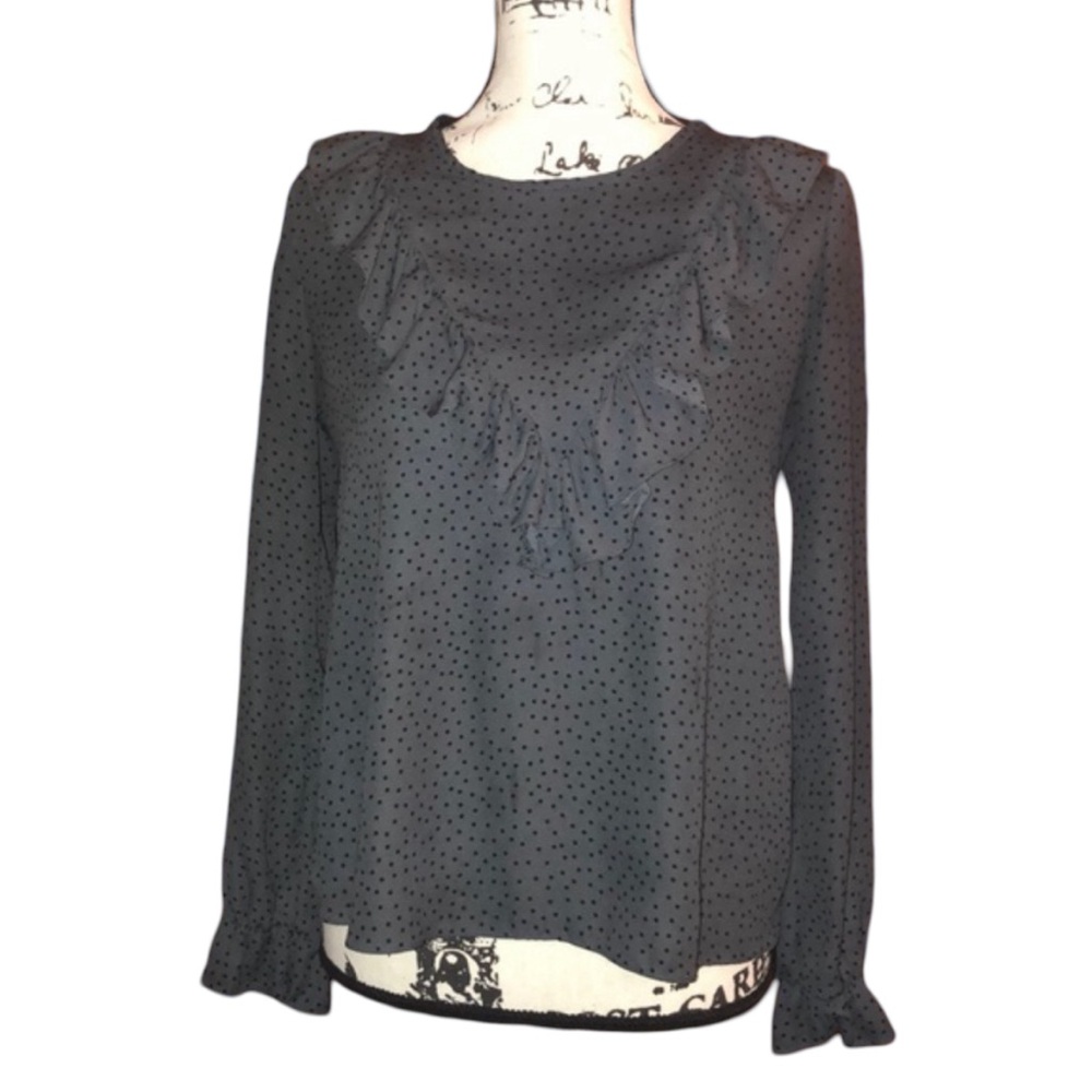 Kirious Polkadot Long Sleeve Blouse - Picture 1 of 6